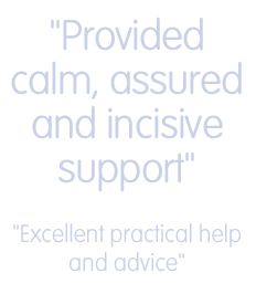 Two key phrases from this page of client comments